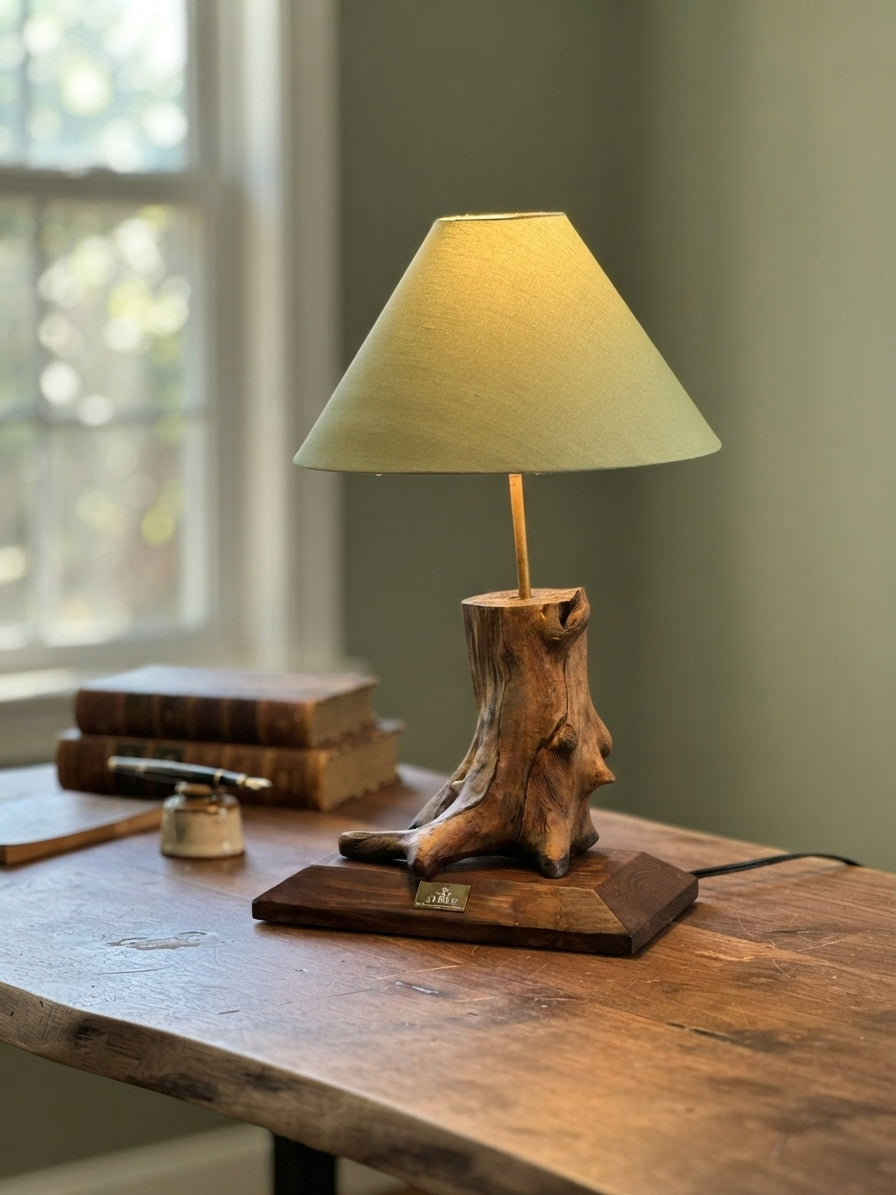 Rooted Stump Table Lamp