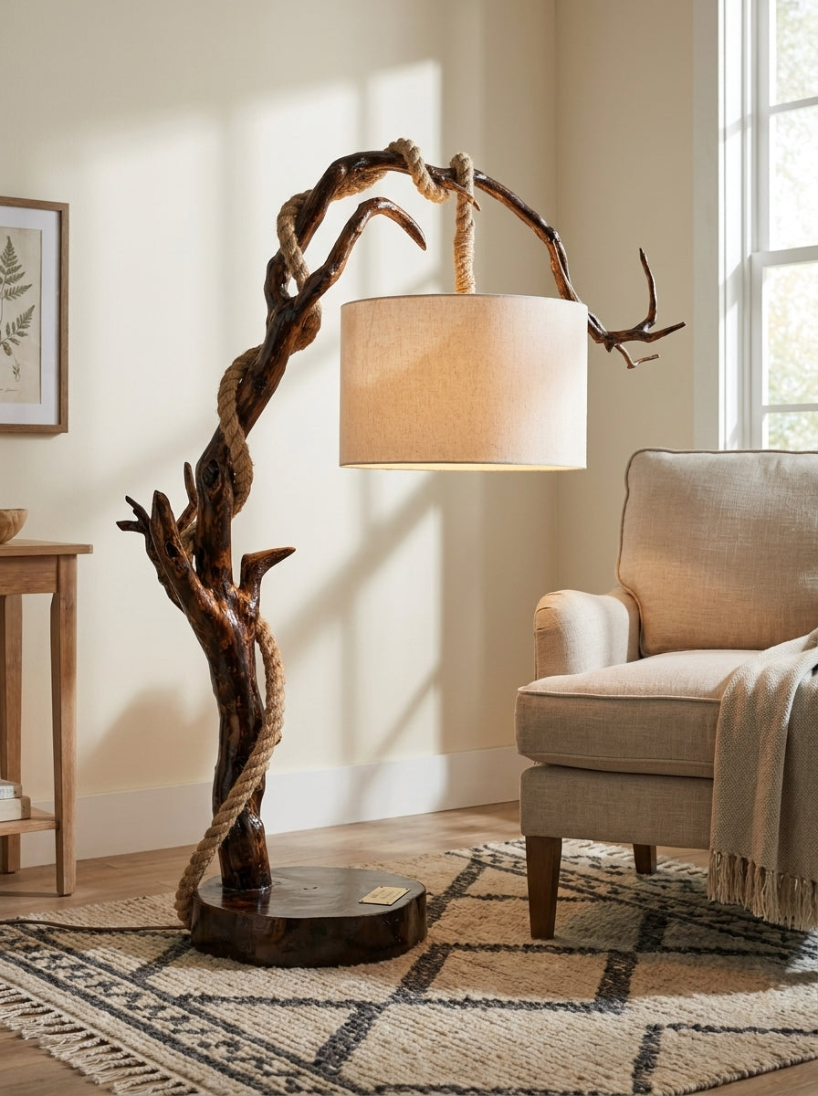 Roped Vine Arch Floor Lamp