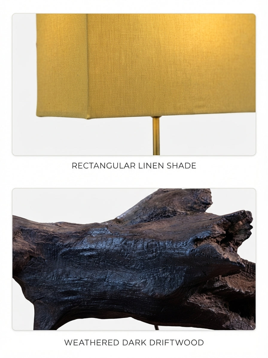 Marsh Fox Driftwood Lamp
