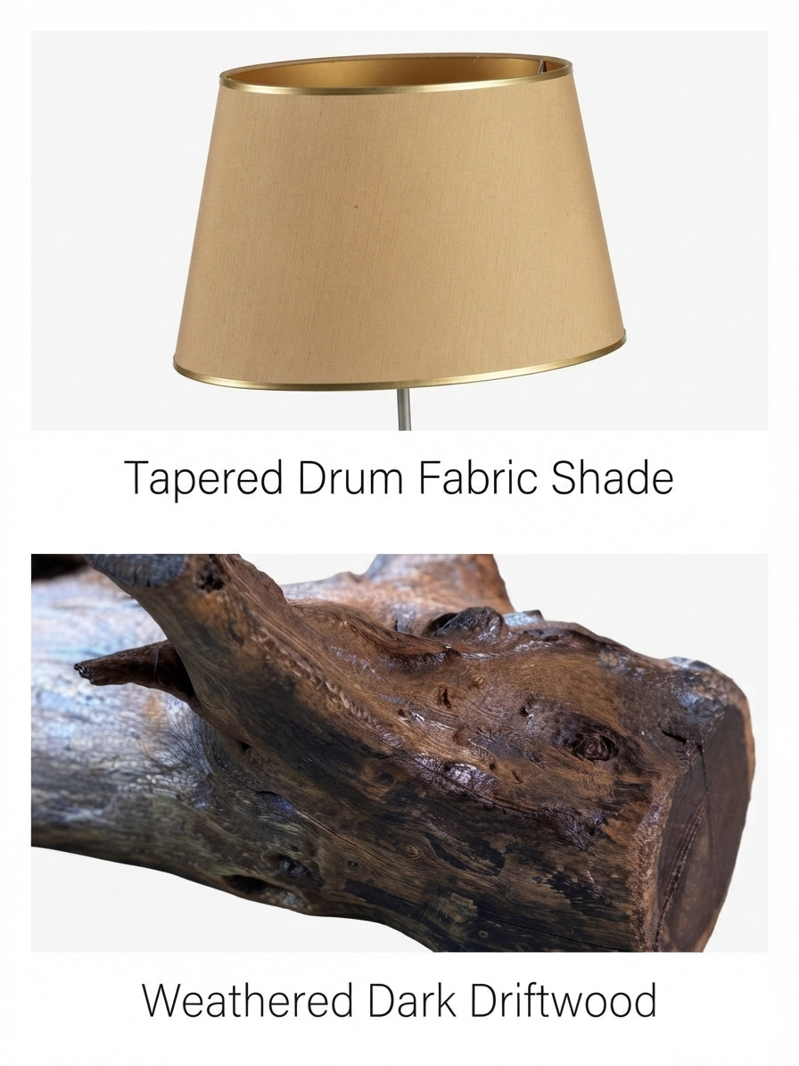 Prairie Stag Driftwood Lamp