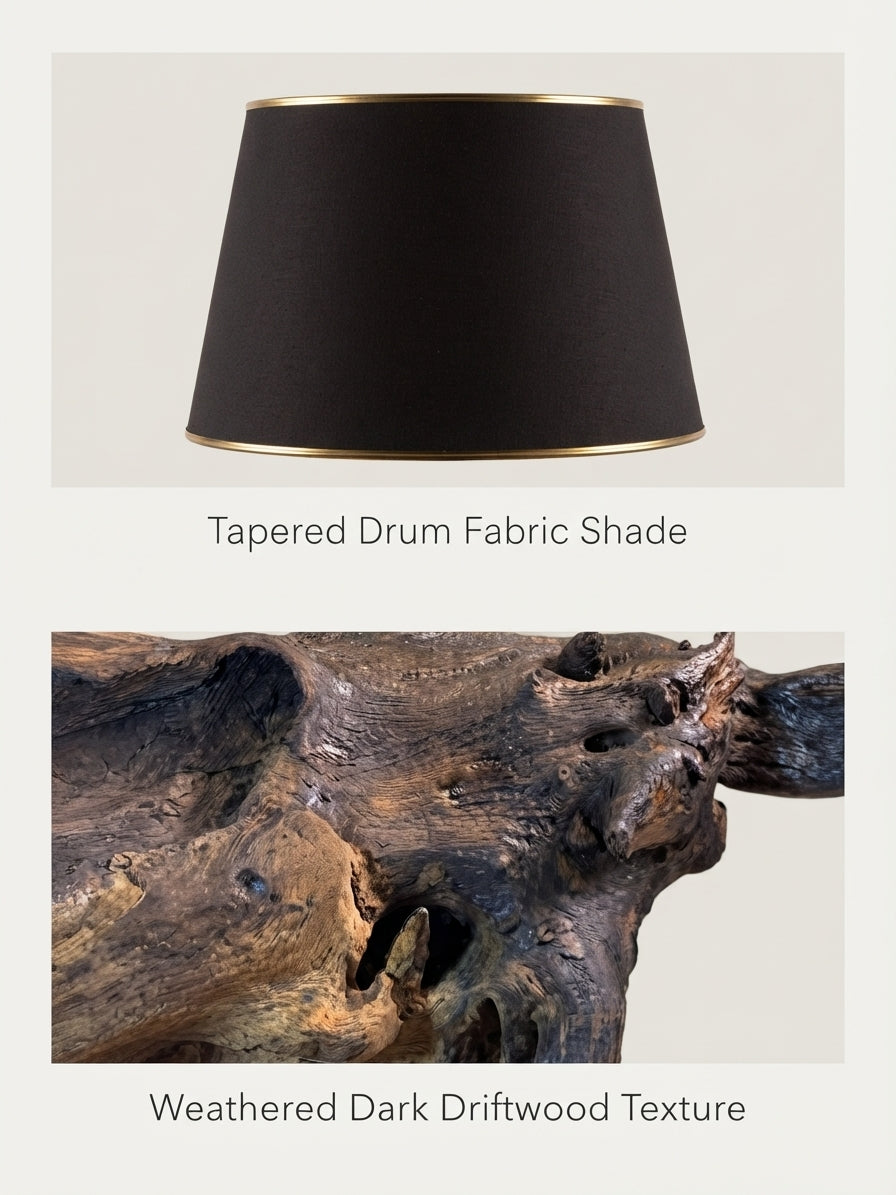 Weathered Ram Root Lamp