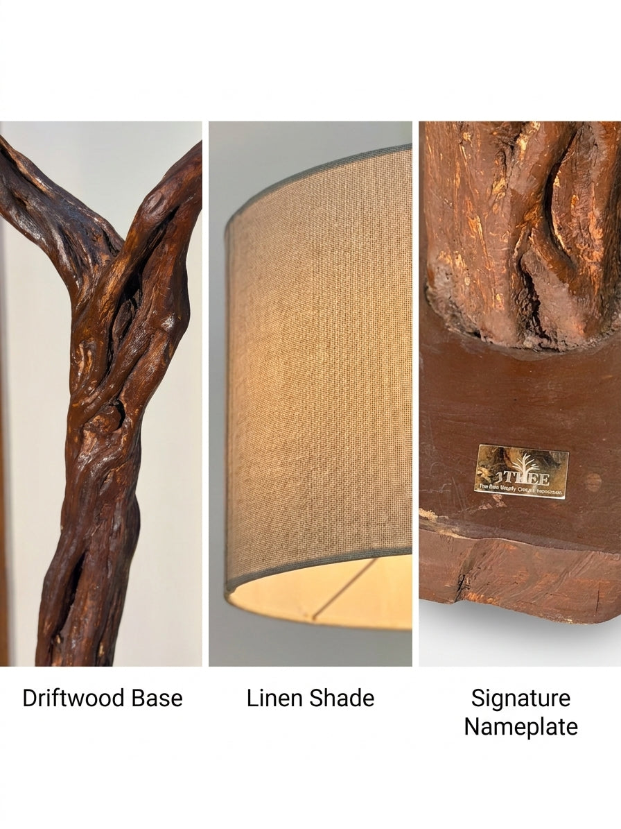 Rustic Natural Branch Floor Lamp