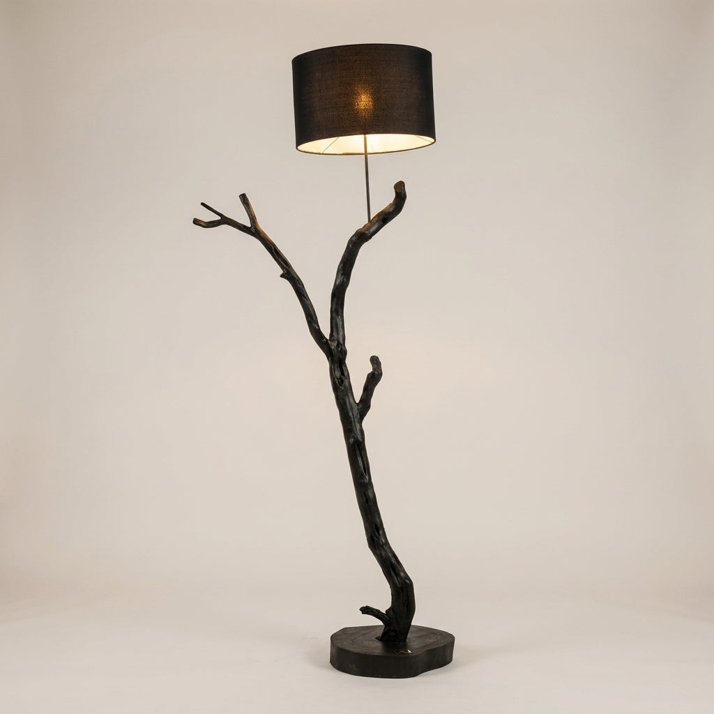 Black Branch Tree Floor Lamp