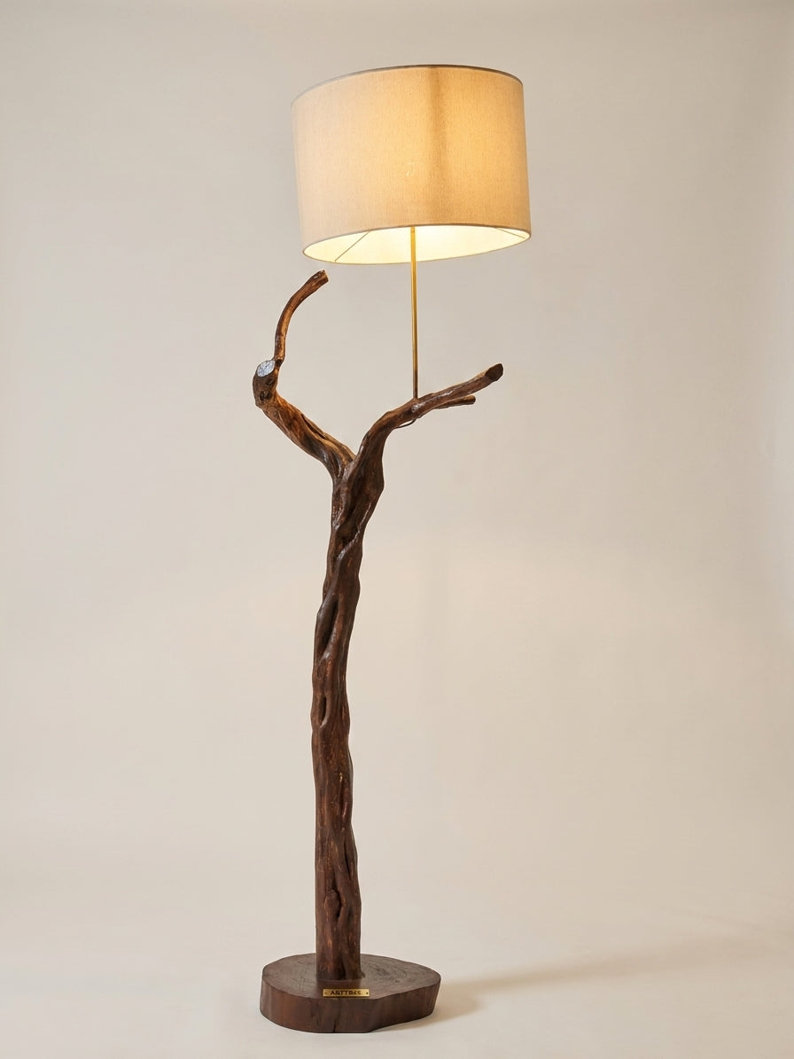 Rustic Natural Branch Floor Lamp
