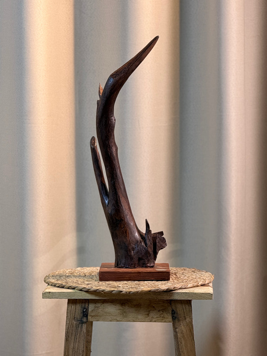 Cresting Horn Tabletop Sculpture
