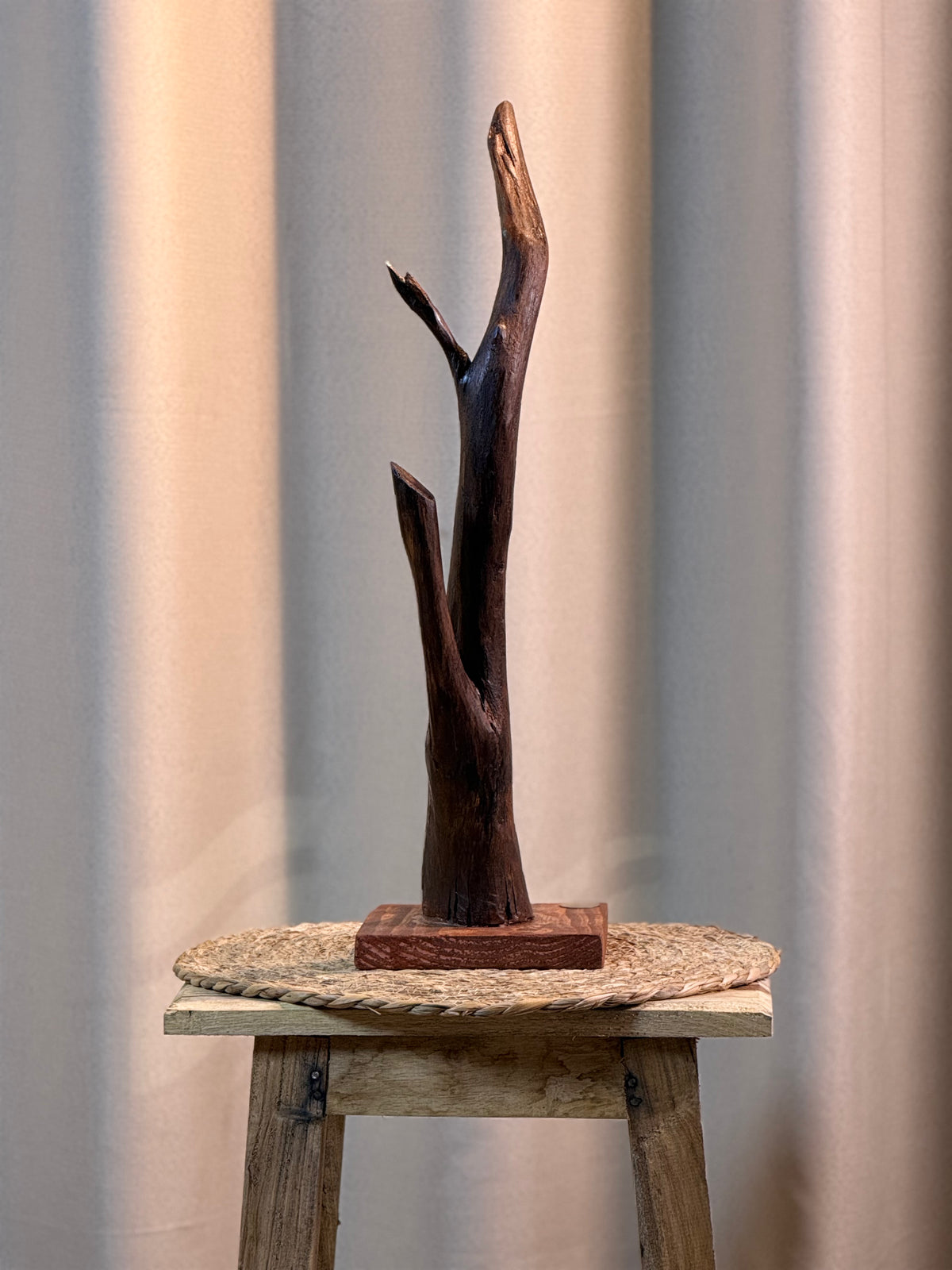 Cresting Horn Tabletop Sculpture