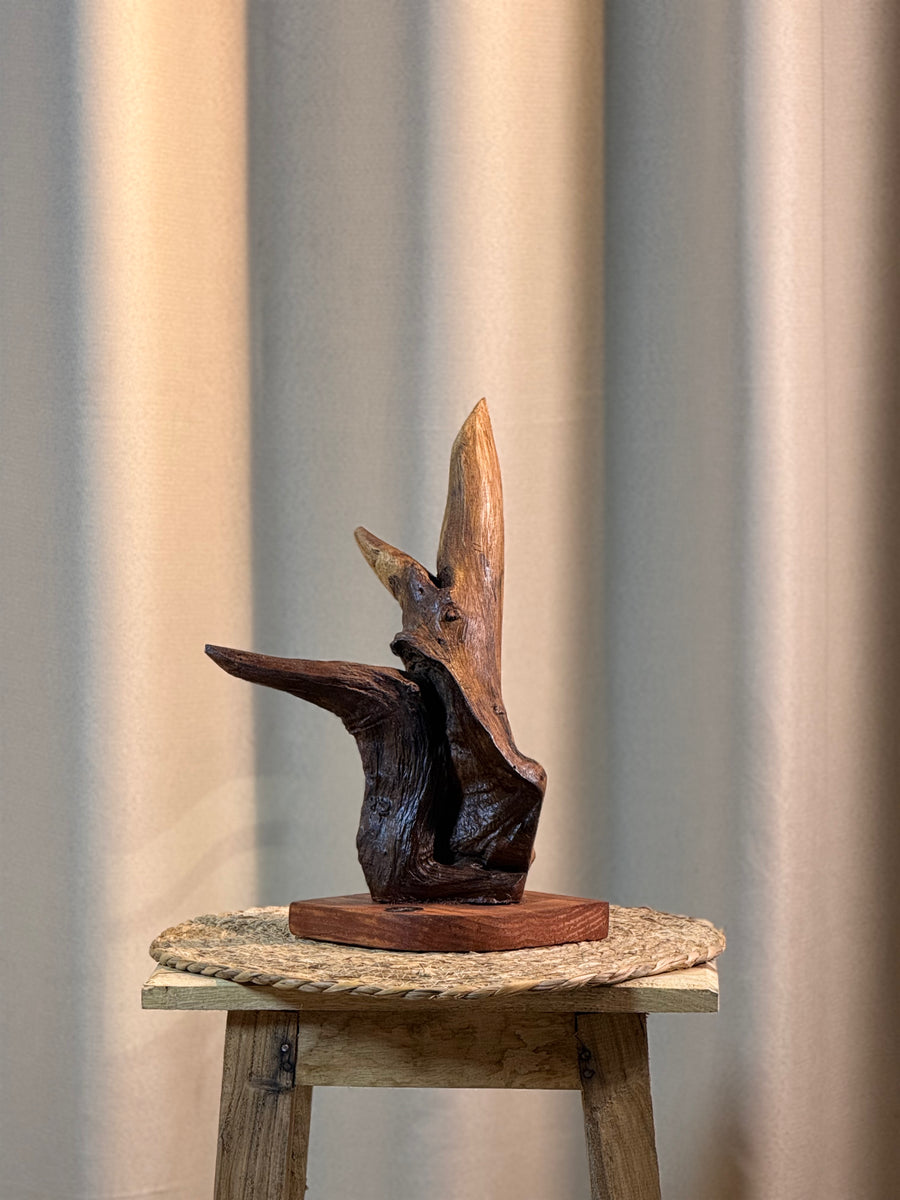 Tri-Branch Flame Sculpture