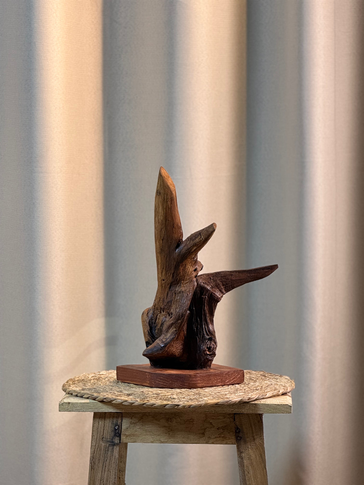 Tri-Branch Flame Sculpture