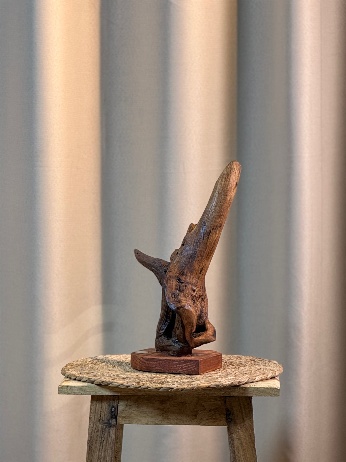 Tri-Branch Flame Sculpture