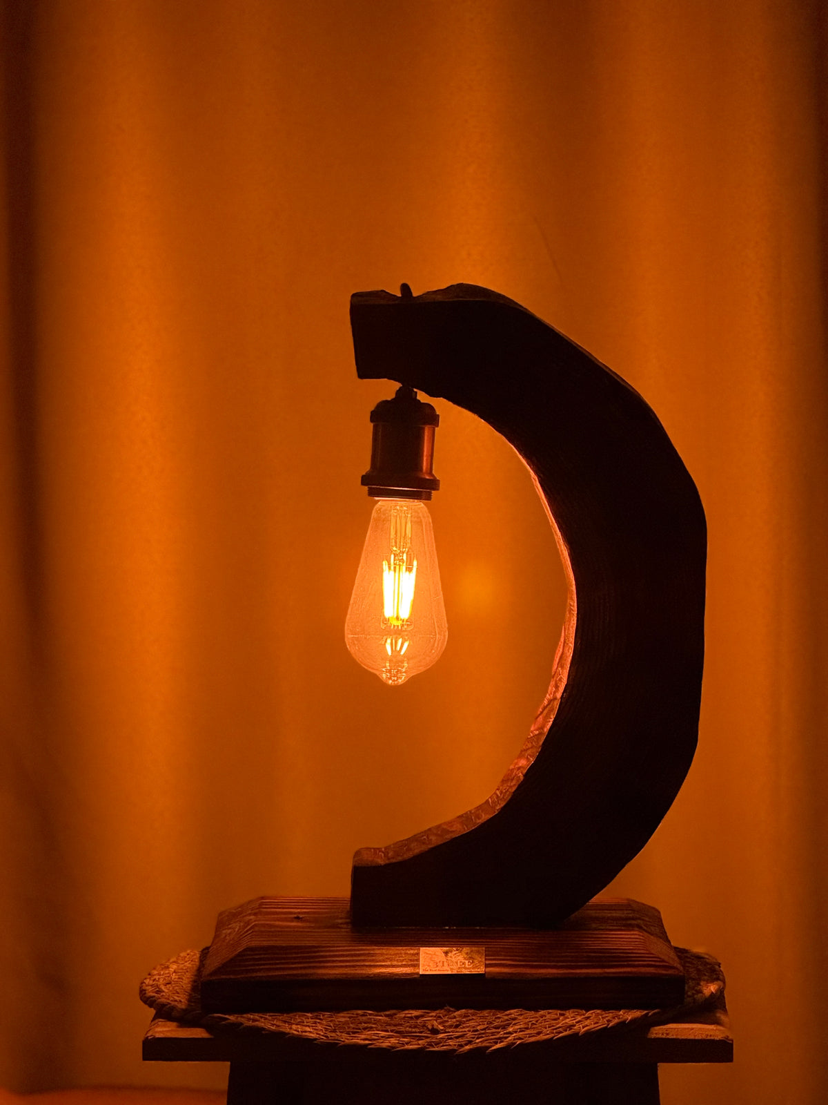 Crescent Arc Edison Lamp