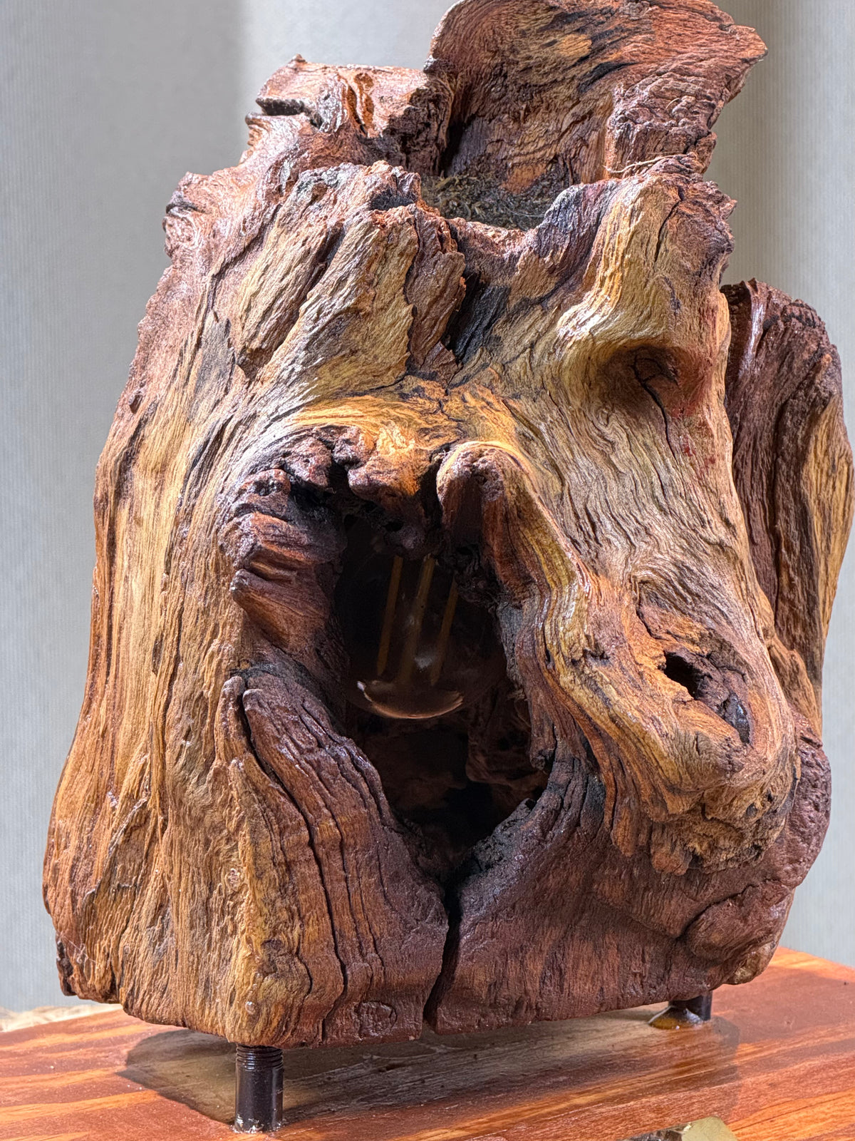 Floating Ember Wood Lamp