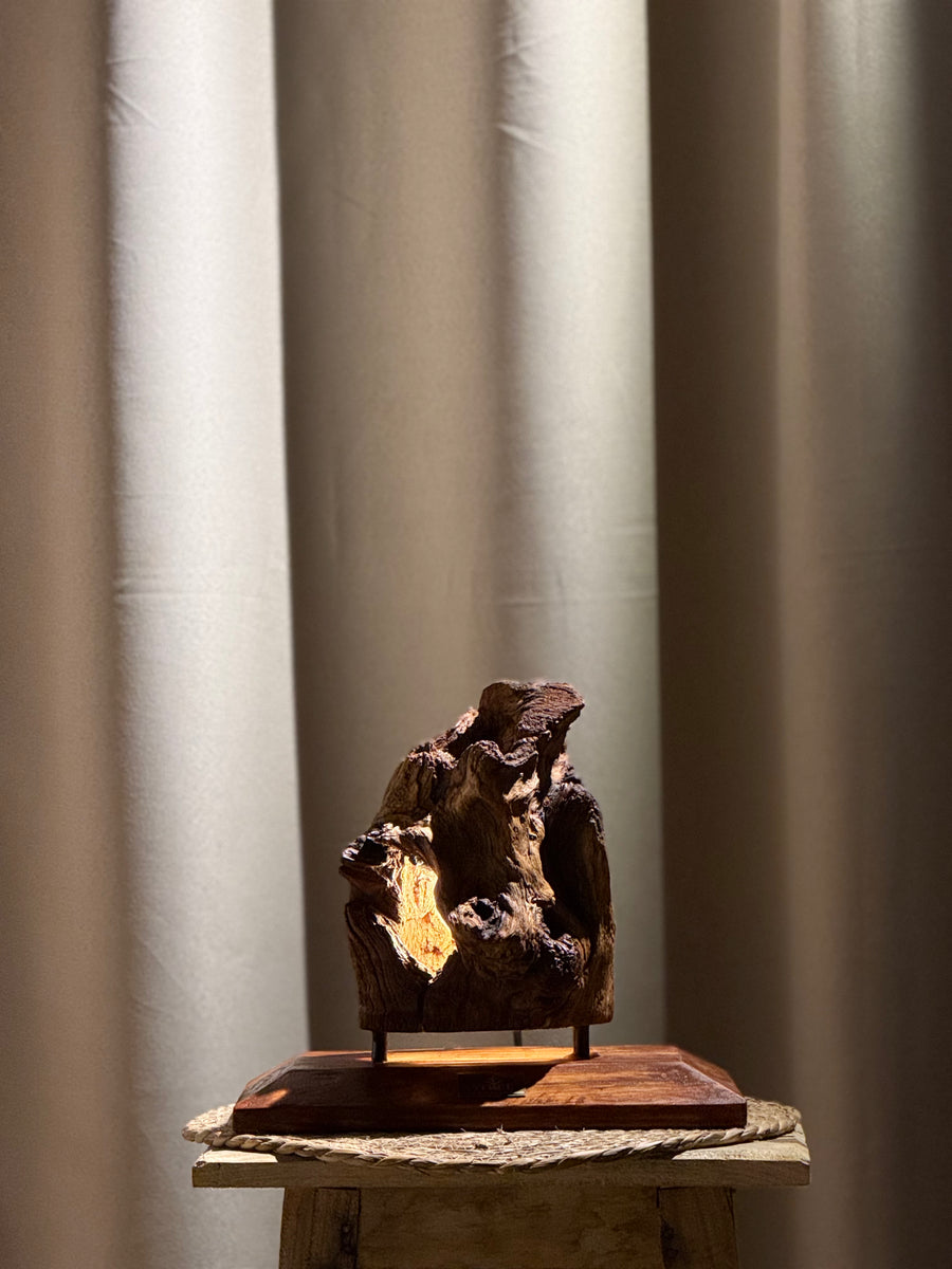 Floating Ember Wood Lamp