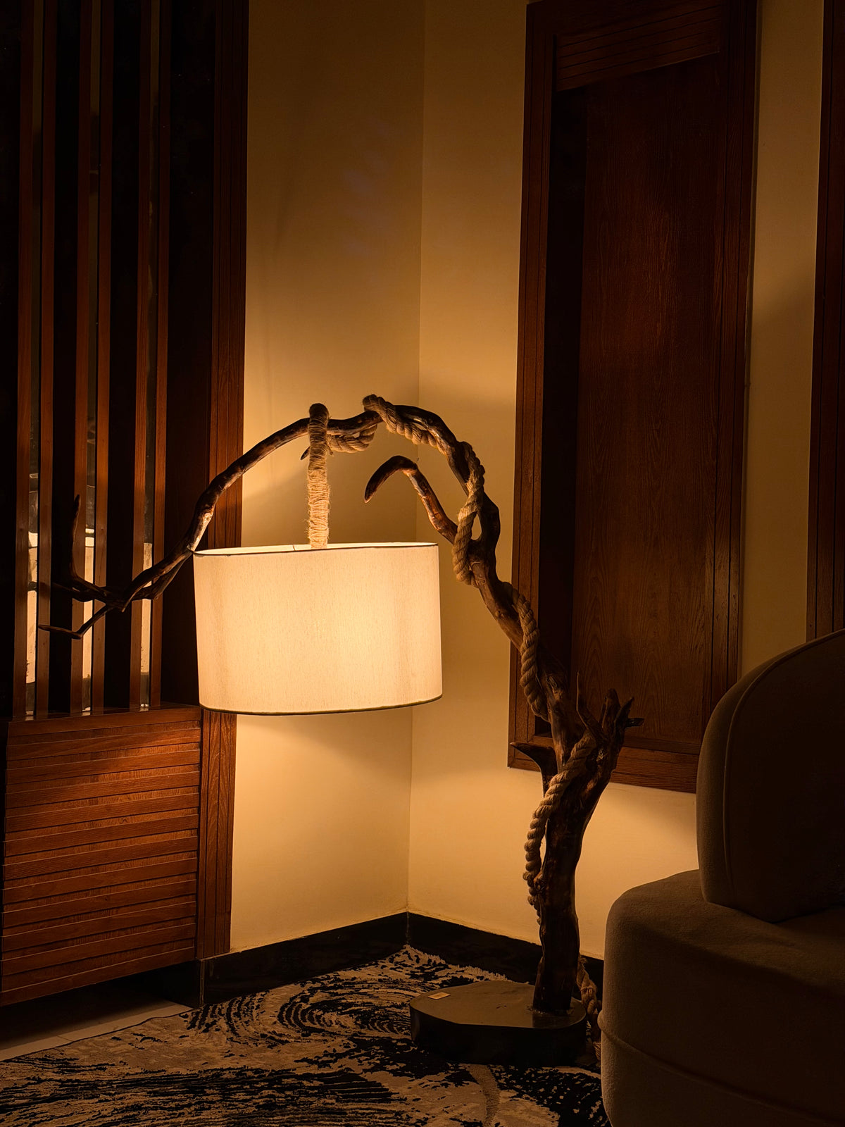 Roped Vine Arch Floor Lamp